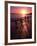 Family Walking on Beach at Dusk, HI-Mark Gibson-Framed Photographic Print