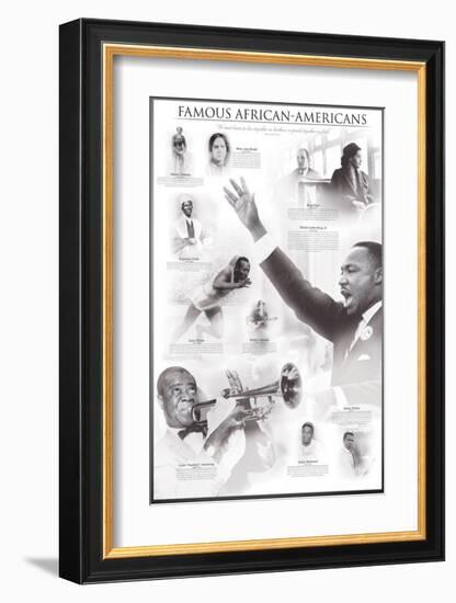 Famous African-Americans-null-Framed Premium Giclee Print