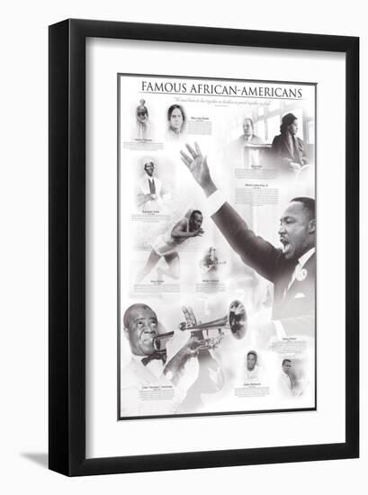 Famous African-Americans-null-Framed Premium Giclee Print