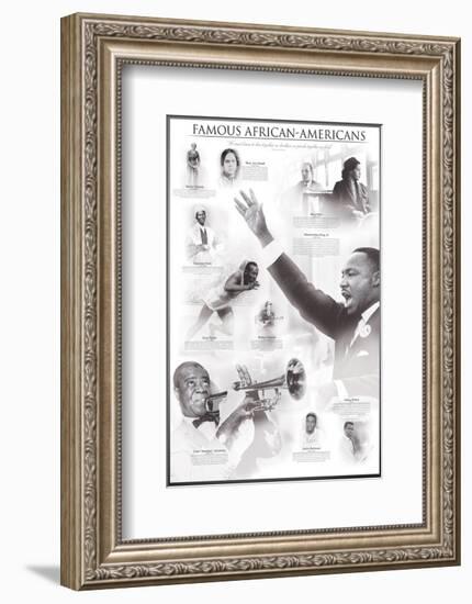 Famous African-Americans-null-Framed Art Print