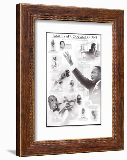 Famous African-Americans-null-Framed Art Print