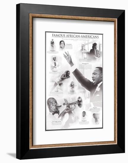 Famous African-Americans-null-Framed Art Print