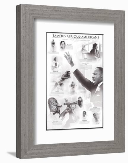 Famous African-Americans-null-Framed Art Print