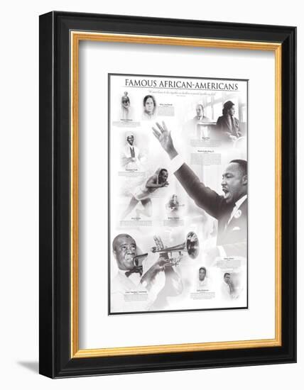 Famous African-Americans-null-Framed Art Print