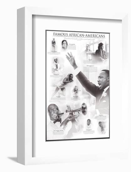 Famous African-Americans-null-Framed Art Print