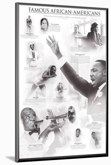 Famous African-Americans-null-Mounted Art Print