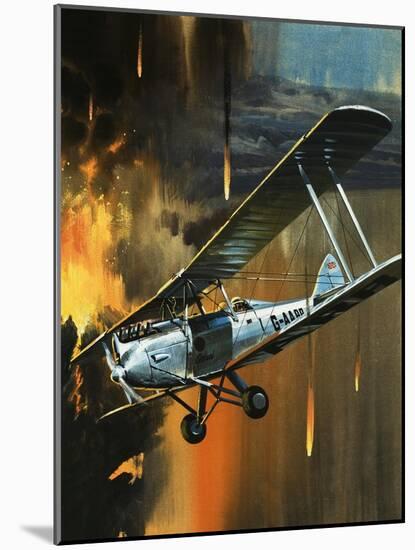 Famous Aircraft and Their Pilots: de Havilland Gipsy Moth - Jean Batten-Wilf Hardy-Mounted Giclee Print