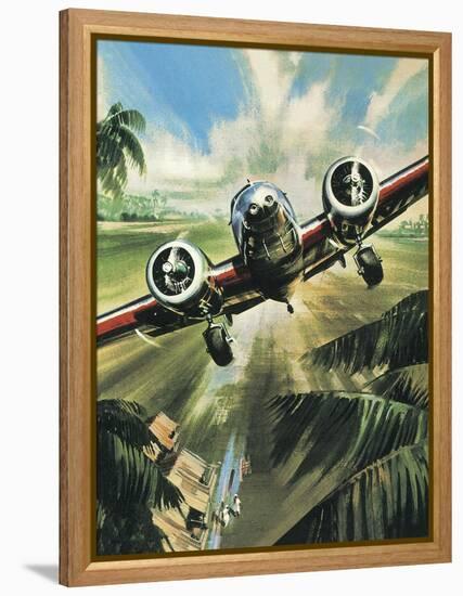 Famous Aircraft and Their Pilots: Lockheed Ten Electra - Amelia Earhart-Wilf Hardy-Framed Premier Image Canvas