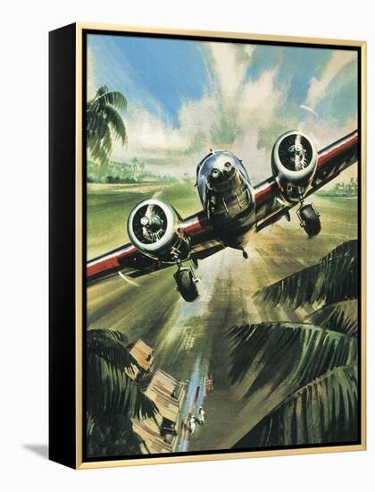 Famous Aircraft and Their Pilots: Lockheed Ten Electra - Amelia Earhart-Wilf Hardy-Framed Premier Image Canvas