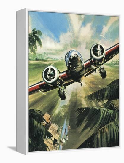 Famous Aircraft and Their Pilots: Lockheed Ten Electra - Amelia Earhart-Wilf Hardy-Framed Premier Image Canvas