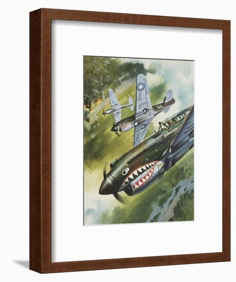 Famous Aircraft and their Pilots-Wilf Hardy-Framed Premium Giclee Print