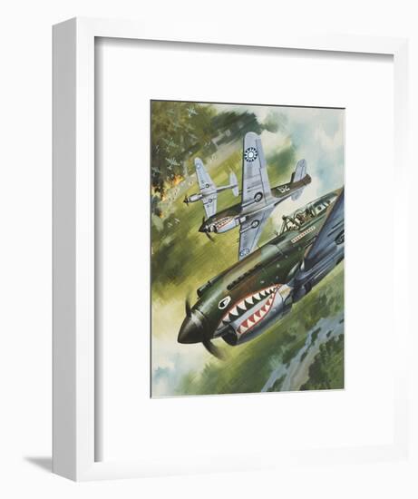 Famous Aircraft and their Pilots-Wilf Hardy-Framed Premium Giclee Print