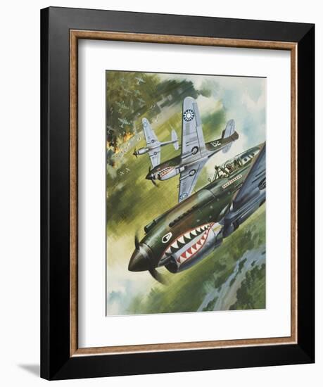 Famous Aircraft and their Pilots-Wilf Hardy-Framed Premium Giclee Print