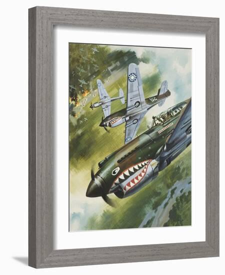 Famous Aircraft and their Pilots-Wilf Hardy-Framed Giclee Print