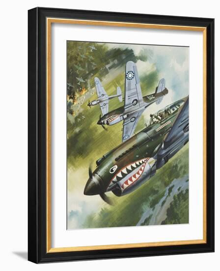 Famous Aircraft and their Pilots-Wilf Hardy-Framed Giclee Print