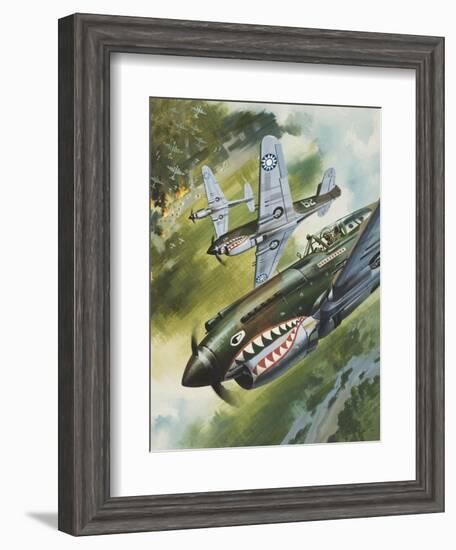 Famous Aircraft and their Pilots-Wilf Hardy-Framed Giclee Print