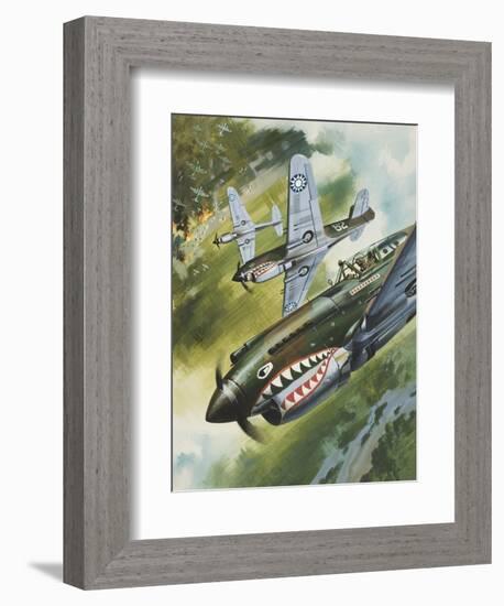 Famous Aircraft and their Pilots-Wilf Hardy-Framed Giclee Print