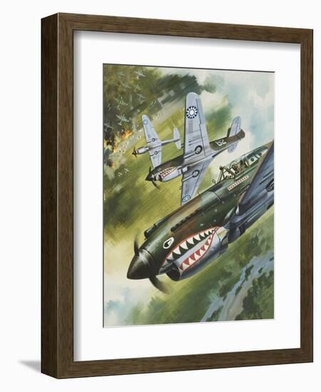 Famous Aircraft and their Pilots-Wilf Hardy-Framed Giclee Print