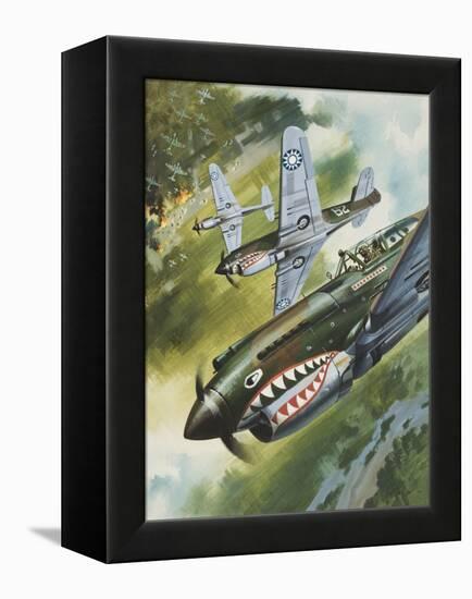 Famous Aircraft and their Pilots-Wilf Hardy-Framed Premier Image Canvas