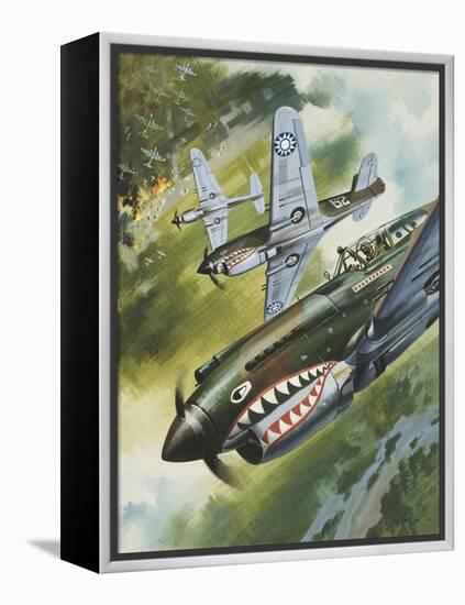 Famous Aircraft and their Pilots-Wilf Hardy-Framed Premier Image Canvas