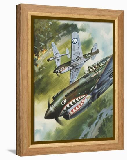 Famous Aircraft and their Pilots-Wilf Hardy-Framed Premier Image Canvas