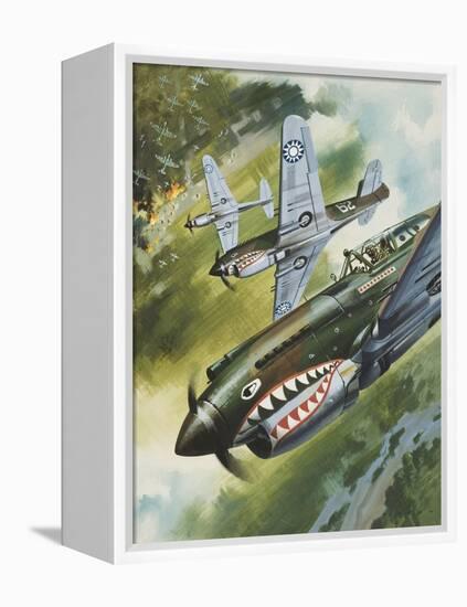 Famous Aircraft and their Pilots-Wilf Hardy-Framed Premier Image Canvas