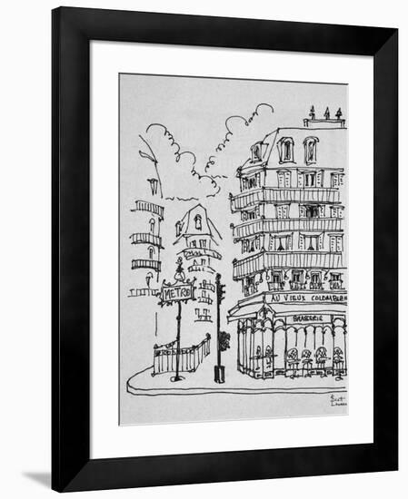 Famous Au Vieux Colombier on Boulevard Raspail, Paris, France-Richard Lawrence-Framed Photographic Print