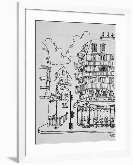 Famous Au Vieux Colombier on Boulevard Raspail, Paris, France-Richard Lawrence-Framed Photographic Print