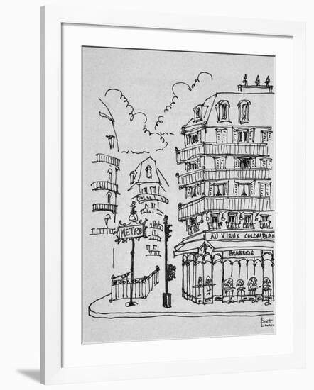 Famous Au Vieux Colombier on Boulevard Raspail, Paris, France-Richard Lawrence-Framed Photographic Print