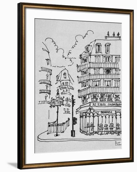 Famous Au Vieux Colombier on Boulevard Raspail, Paris, France-Richard Lawrence-Framed Photographic Print