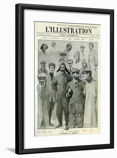 Famous Aviators, Cover of L'Illustration, 4 September 1909-null-Framed Giclee Print