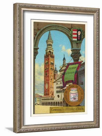 Famous Bell Towers of Italy, Cremona-null-Framed Art Print