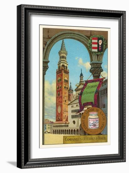 Famous Bell Towers of Italy, Cremona-null-Framed Art Print