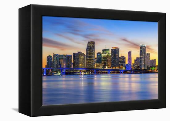 Famous City of Miami-prochasson-Framed Premier Image Canvas