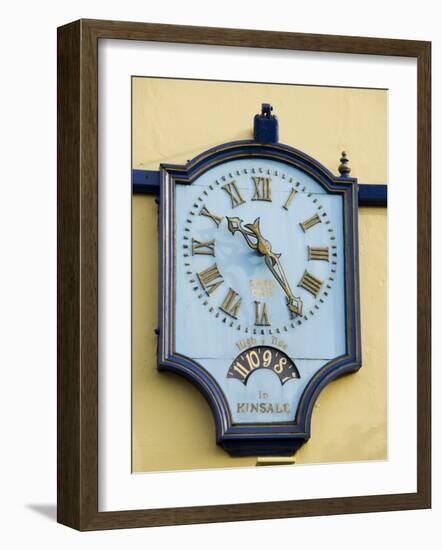 Famous Clock on the Blue Haven Hotel, Kinsale, County Cork, Munster, Republic of Ireland-R H Productions-Framed Photographic Print