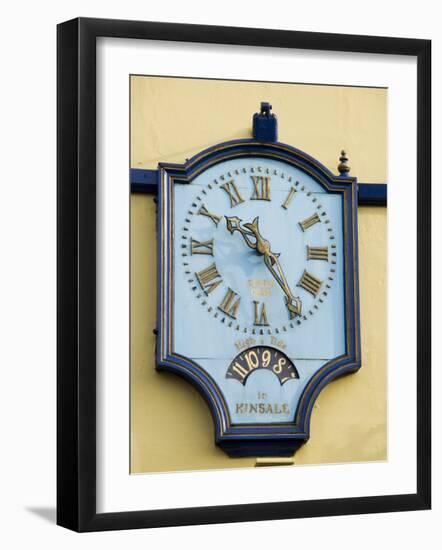 Famous Clock on the Blue Haven Hotel, Kinsale, County Cork, Munster, Republic of Ireland-R H Productions-Framed Photographic Print