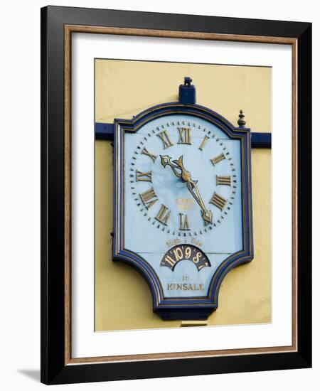 Famous Clock on the Blue Haven Hotel, Kinsale, County Cork, Munster, Republic of Ireland-R H Productions-Framed Photographic Print