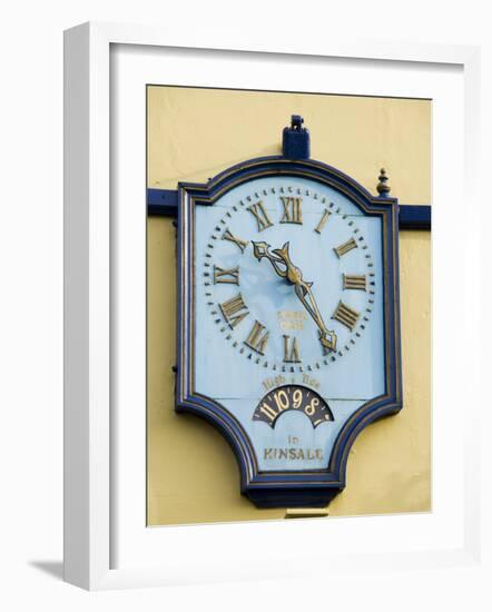 Famous Clock on the Blue Haven Hotel, Kinsale, County Cork, Munster, Republic of Ireland-R H Productions-Framed Photographic Print