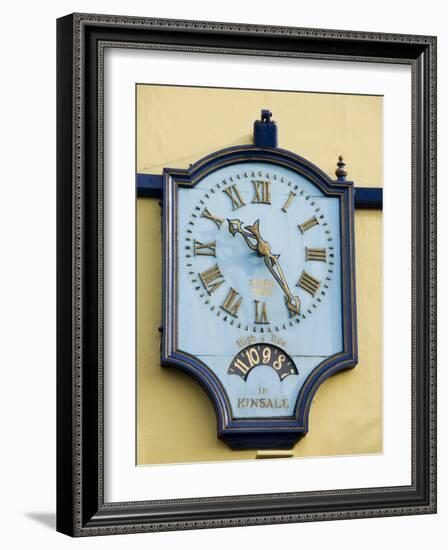 Famous Clock on the Blue Haven Hotel, Kinsale, County Cork, Munster, Republic of Ireland-R H Productions-Framed Photographic Print