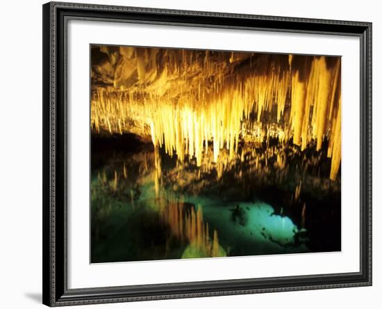 Famous Crystal Caves, Bermuda-Bill Bachmann-Framed Photographic Print