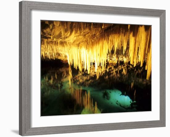 Famous Crystal Caves, Bermuda-Bill Bachmann-Framed Photographic Print