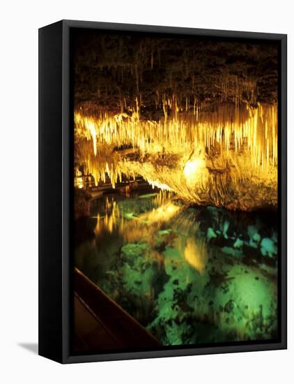 Famous Crystal Caves, Bermuda-Bill Bachmann-Framed Premier Image Canvas