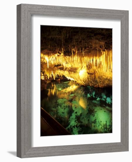 Famous Crystal Caves, Bermuda-Bill Bachmann-Framed Photographic Print