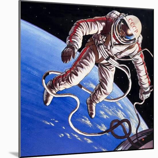 Famous Firsts: Space-Walk!-Wilf Hardy-Mounted Giclee Print