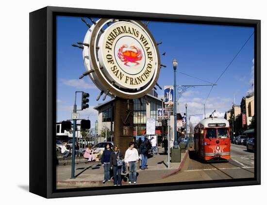 Famous Fisherman Wharf, San Francisco, California, USA-Bill Bachmann-Framed Premier Image Canvas