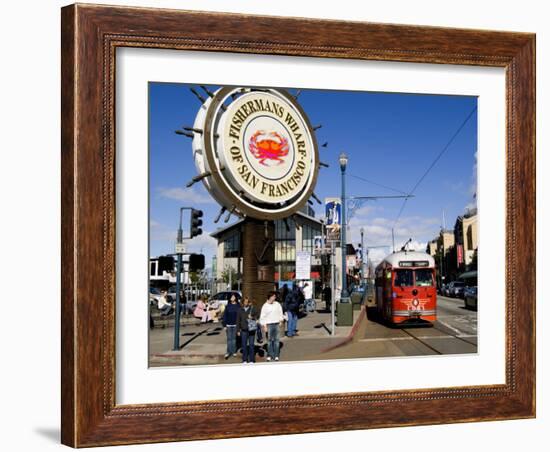 Famous Fisherman Wharf, San Francisco, California, USA-Bill Bachmann-Framed Photographic Print