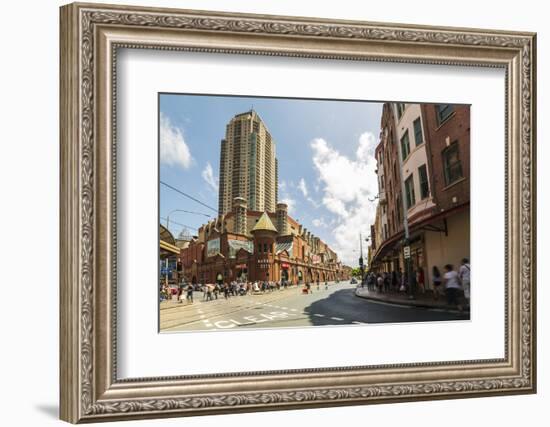 Famous Market City Building in Sydney with People around Walking, New South Wales, Australia-Noelia Ramon-Framed Photographic Print