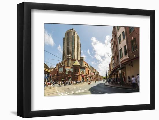 Famous Market City Building in Sydney with People around Walking, New South Wales, Australia-Noelia Ramon-Framed Photographic Print