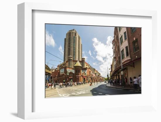 Famous Market City Building in Sydney with People around Walking, New South Wales, Australia-Noelia Ramon-Framed Photographic Print