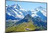 Famous Mount Jungfrau in the Swiss Alps-swisshippo-Mounted Photographic Print